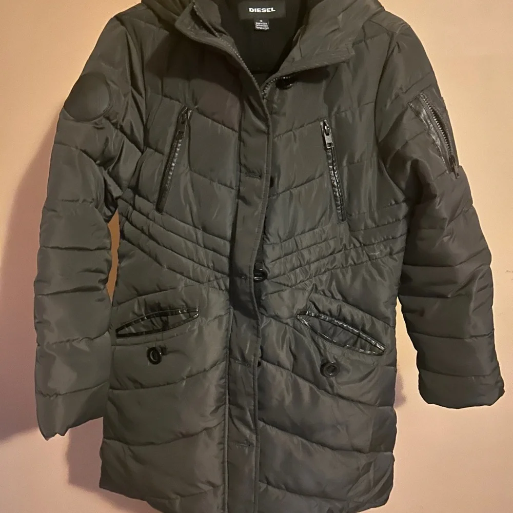 Diesel Girls Puffer Coat  Parka Hooded